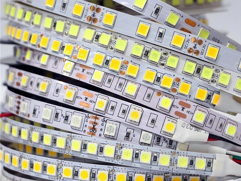 LED strips med forskjellige egenskaper