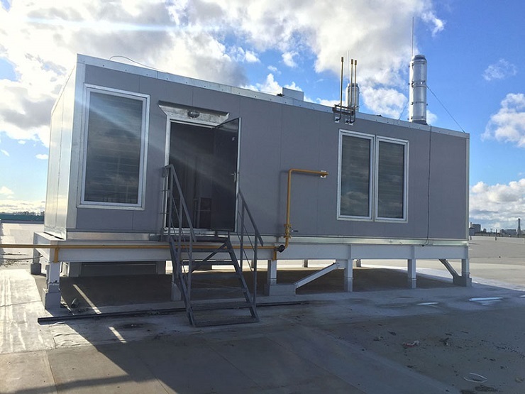 Sala de calderas de gas para un edificio de apartamentos: dispositivo de una sala de calderas autónoma