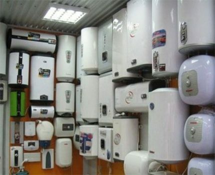 Uma vasta gama de aquecedores de água