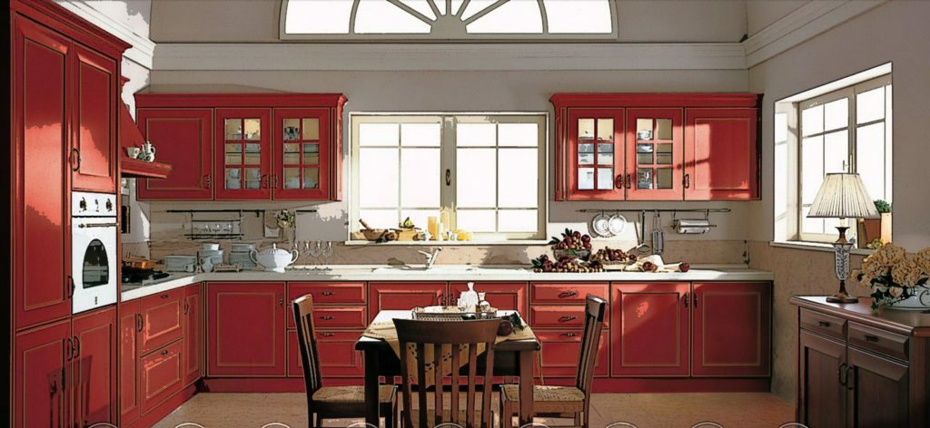 What color to paint the walls in the kitchen? Interior from the designer