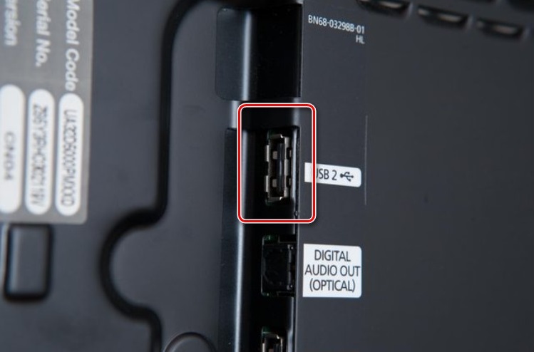 USB -port på TV