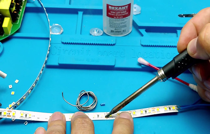 How to solder an LED strip correctly: instructions, rules, mistakes