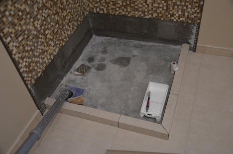 Mosaico cabina doccia