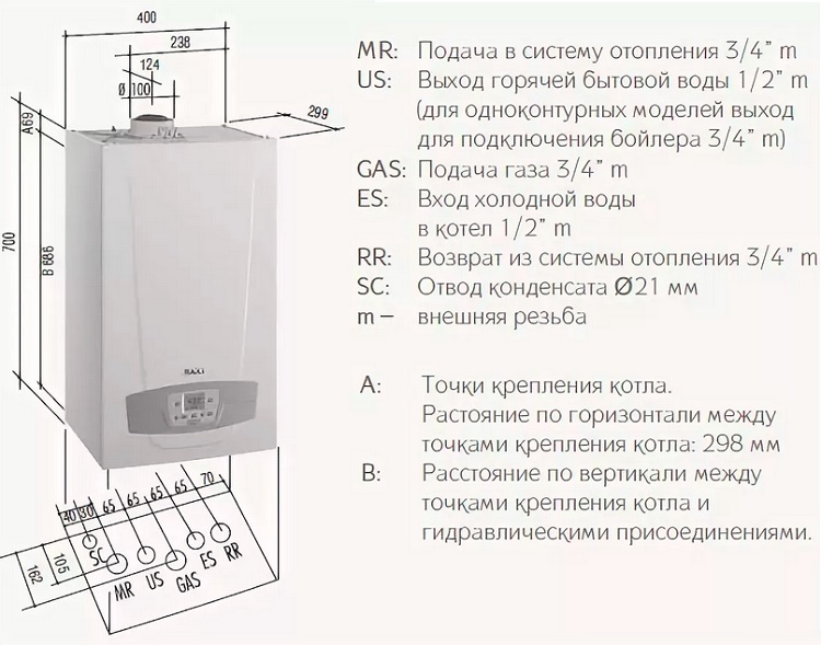 Elektroinstalācijas shēma kondensācijas katla uzstādīšanai