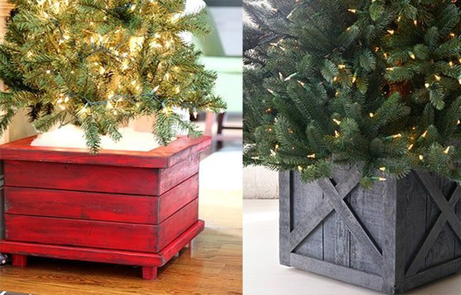 Cómo hacer un soporte cómodo y hermoso para un árbol de Navidad con tus propias manos: diagrama paso a paso y opciones de diseño