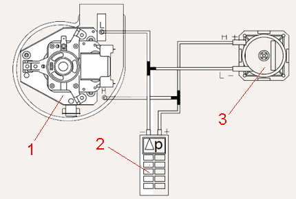 The classic scheme of switching on the pressure switch