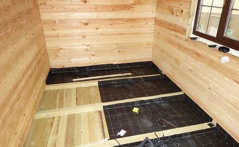 Inštalácia nerozliatej podlahy v kúpeľnom dome na skrutkových pilótach: ako urobiť izoláciu – Setafi