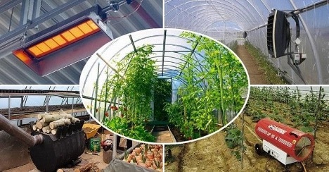 Heater for winter greenhouse