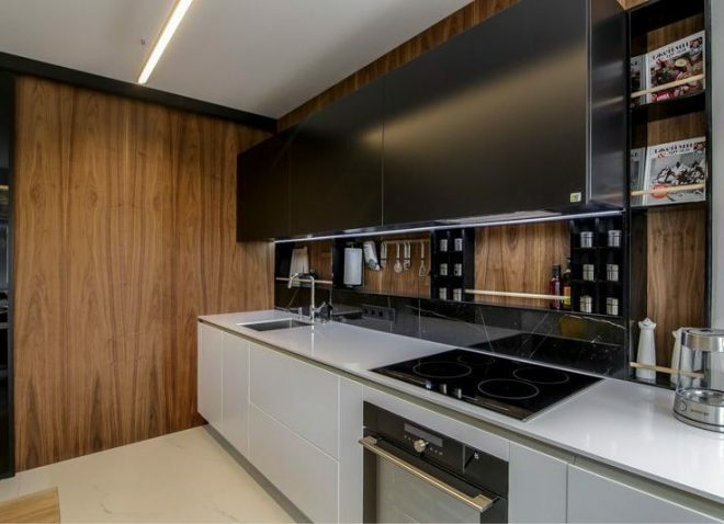 The better to decorate the walls in the kitchen: the choice of decoration material
