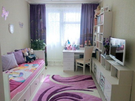 Diseño de una habitación infantil pequeña.
