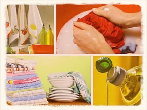 Handtücher in Öl waschen