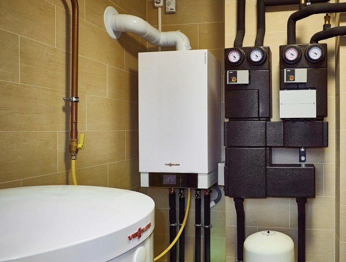 Connected gas boiler