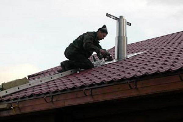 Installation de ventilateur de toit