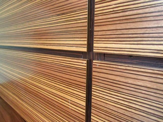PVC panels in the form of strips