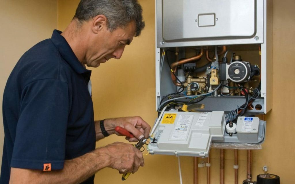Wall-mounted boiler repair