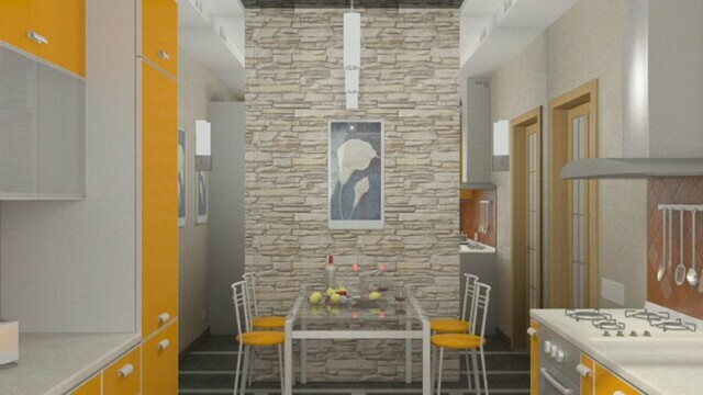 Wall decoration in the kitchen