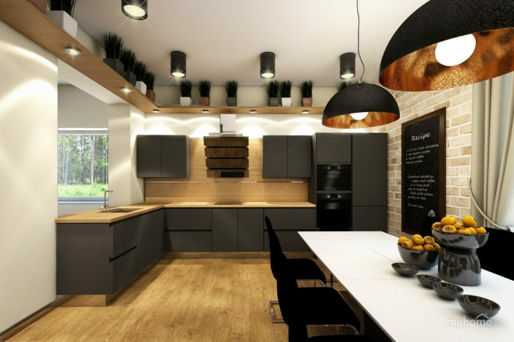 Apšvietimas virtuvėje - kaip tinkamai jį organizuoti?