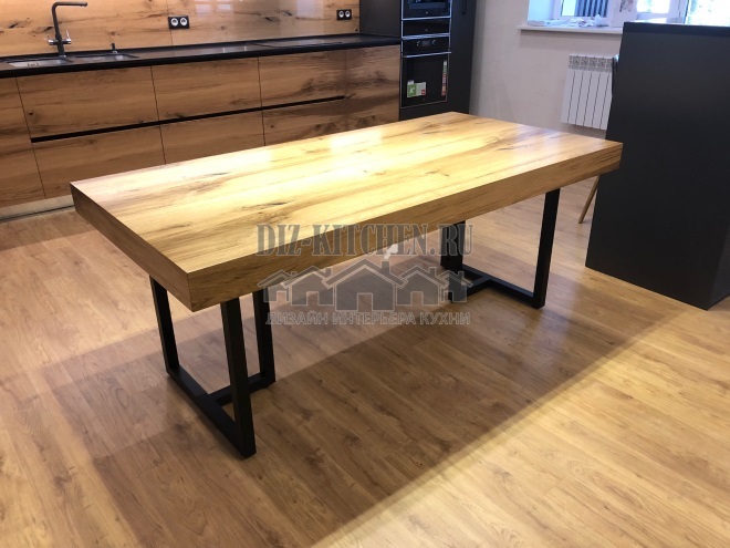 Natural wood table
