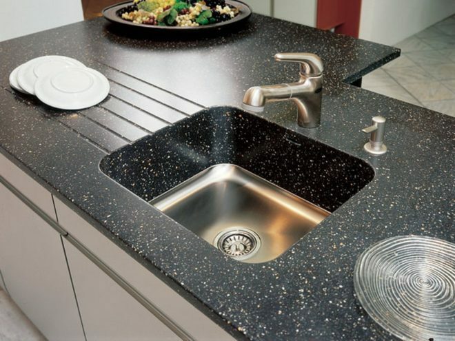 Artificial stone kitchen sinks