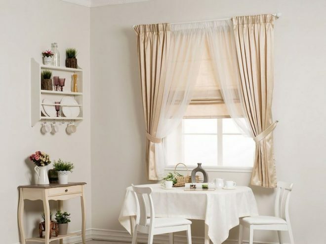 Do-it-yourself kitchen curtains with patterns: master class