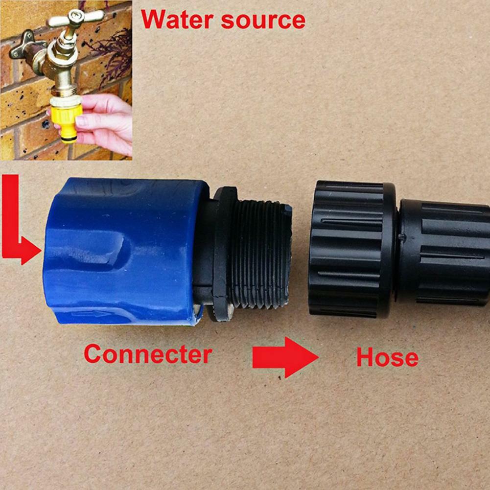 The procedure for connecting an stretchable hose to a tap: features