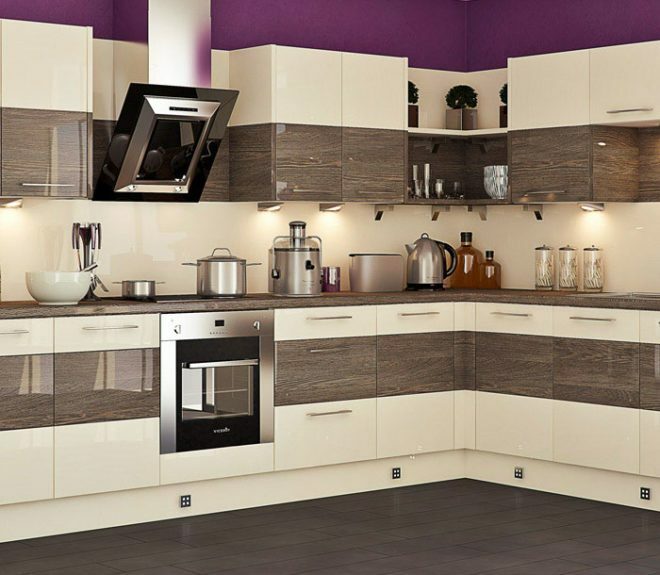 Moderns virtuves dizains 9 kvadrātmetri