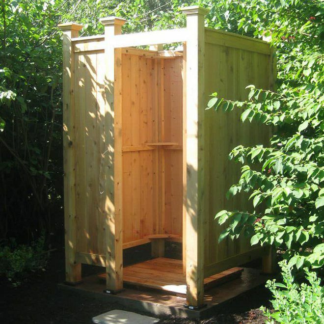 Dřevěná sprcha 1