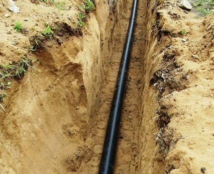 Underground gas pipeline