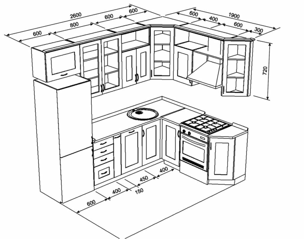 Kjøkkenprosjekt: interiørdesign av fagfolk