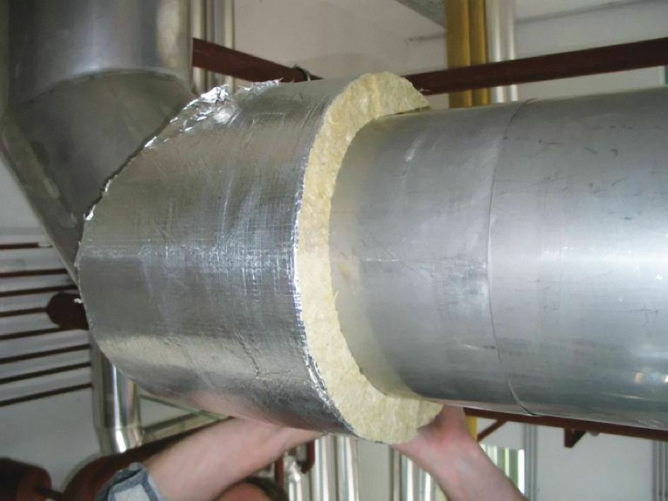 Insulation of ventilation pipes
