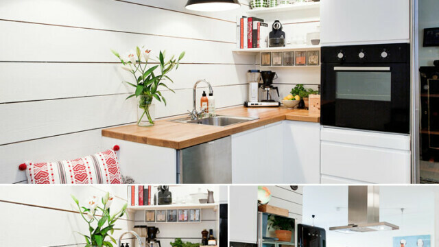 Small kitchen in Scandinavian style