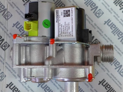 Nástěnný mini kotelna plynový ventil