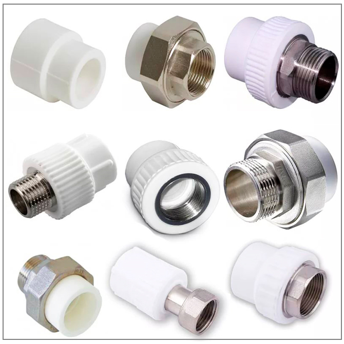 Accessories for joining polypropylene pipes