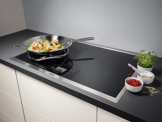 Built-in hob in the kitchen