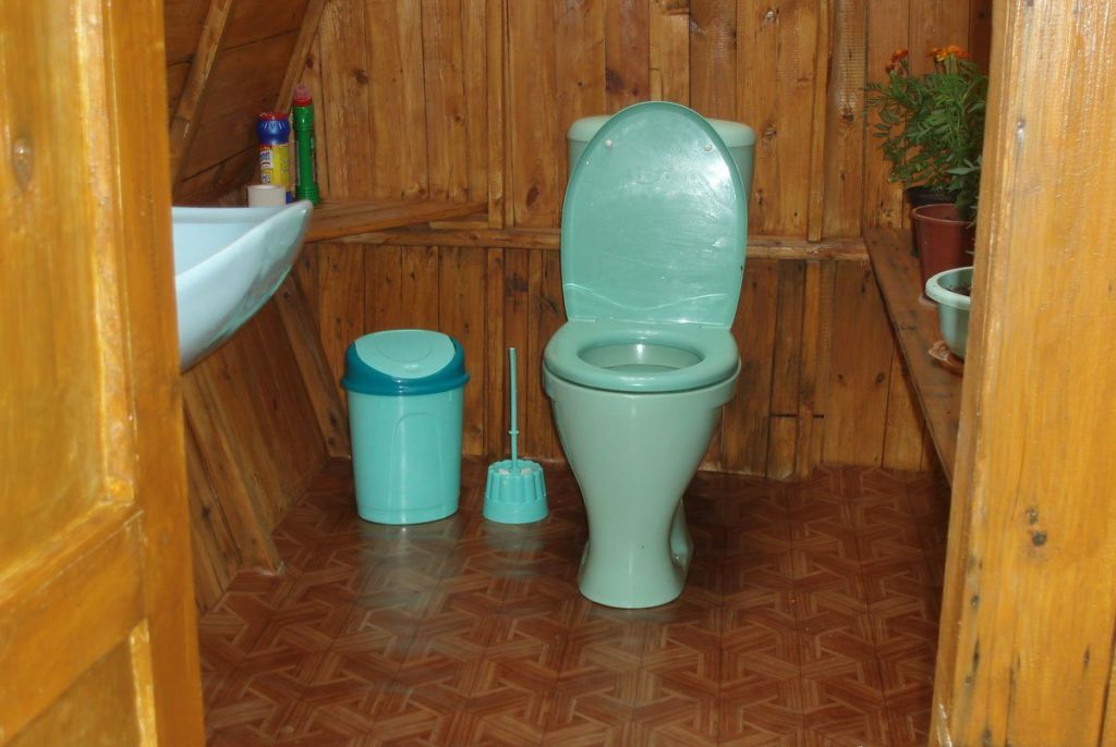 Toilet with sewerage