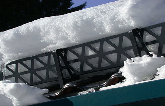 Snow guards for the roof