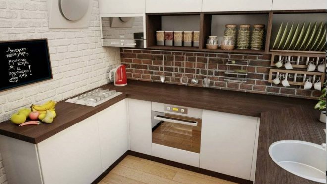 Pienet keittiöt 6 neliömetriä designvalokuva