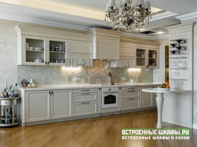 Classic kitchen with multifunctional buffet