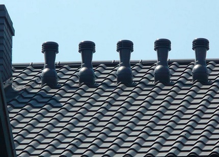 Aeratory dachowe metalowe