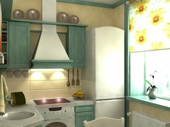 Design of a small kitchen in Khrushchev apartments