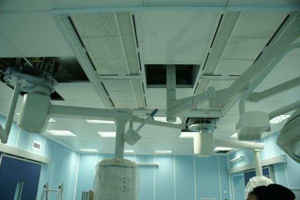 Ventilation ducts under the ceiling