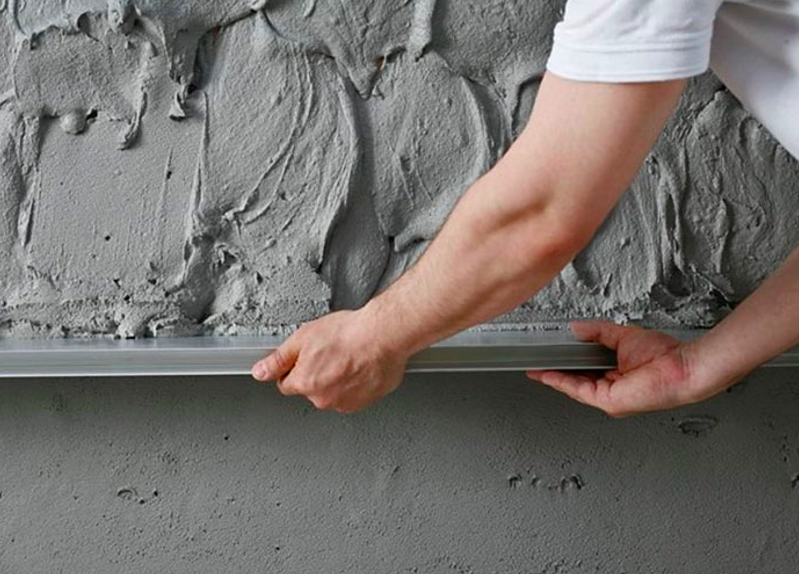 Teknik för utjämning av väggar med puts