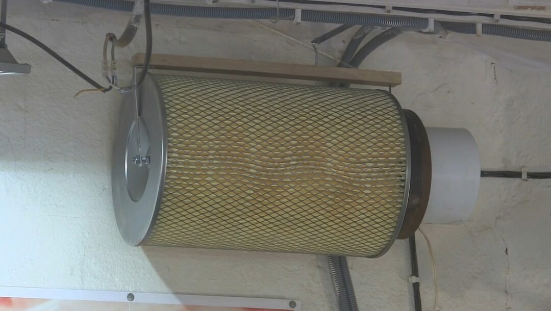 Dust collector from filter
