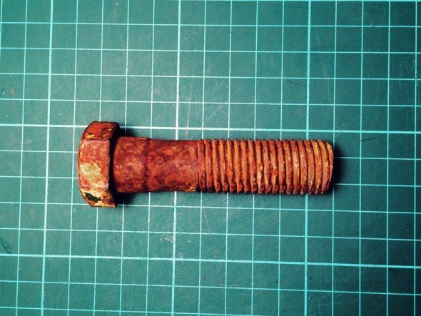 Rusty screw.