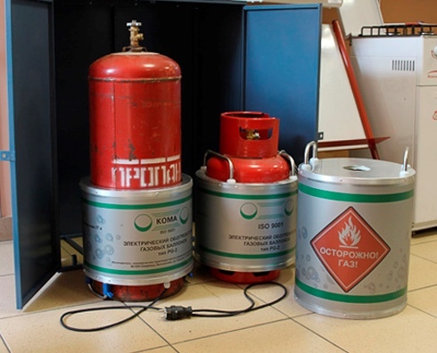 Gas cylinder heater