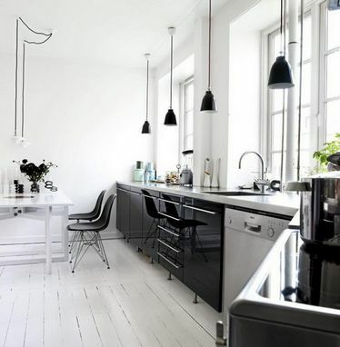 pendant lights in the kitchen