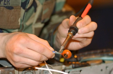 How does a soldering iron work?