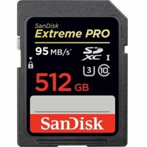 Memory card for 4K action camera
