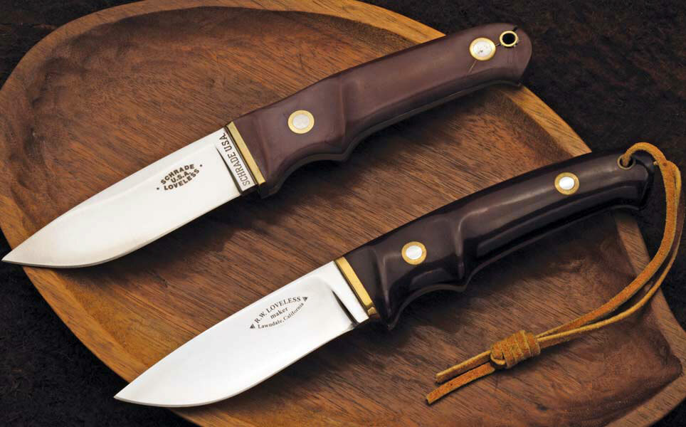 Loveless drop point knife