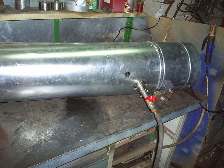 Construction of a gas heat gun